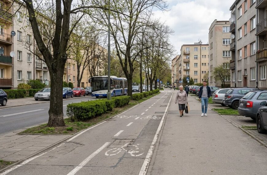 Rozpoczyna się budowa infrastruktury pieszo-rowerowej na ul. Piastowskiej