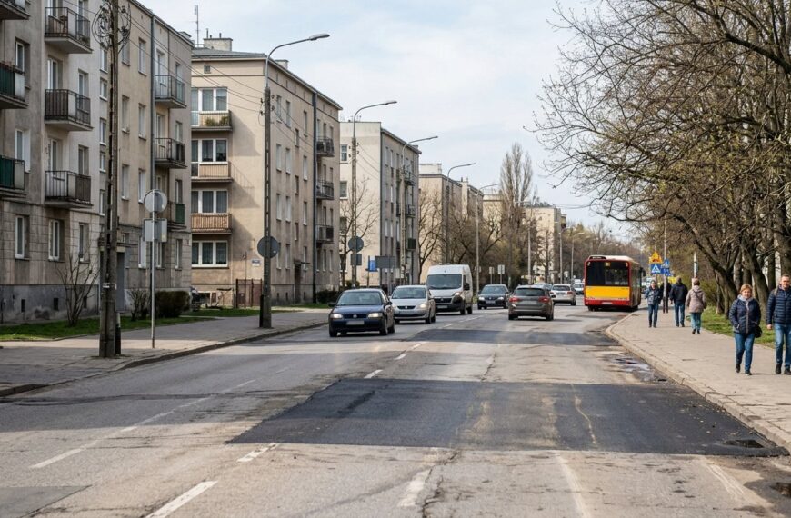 Utrudnienia drogowe na ulicy Abecadło