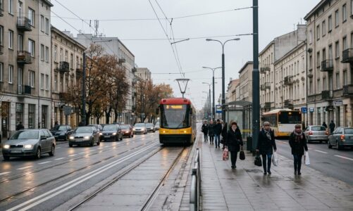 Ulica Małej Piętnastki na łódzkim Zarzewiu: spokojna zabudowa w otoczeniu blokowisk