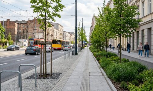 Łódzkie ulice zyskują nową zieleń. Efekty modernizacji infrastruktury