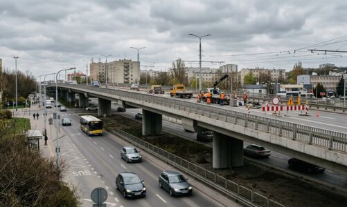 Prace remontowe na Estakadzie Kwiatkowskiego w Gdyni – aktualny etap robót