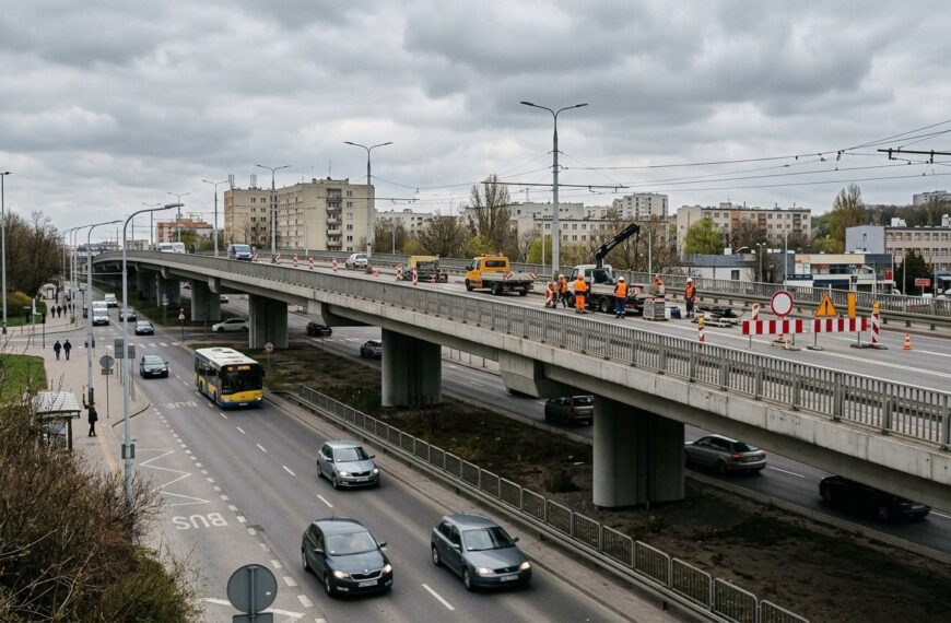 Prace remontowe na Estakadzie Kwiatkowskiego w Gdyni – aktualny etap robót