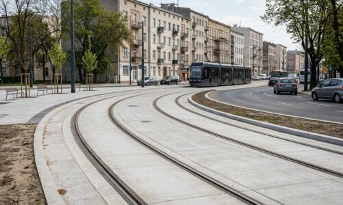 Zakończenie prac na Placu Niepodległości w Łodzi. Przywrócenie ruchu tramwajowego