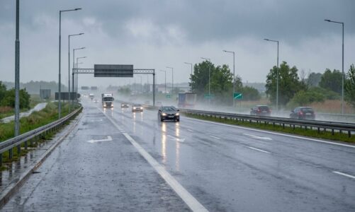Kontrola drogowa na S-61: 24-latek przekroczył prędkość w trudnych warunkach