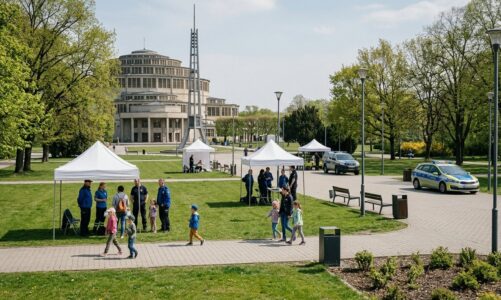 Piknik „Służby Dzieciom” w parku Szczytnickim. Spotkanie ze służbami mundurowymi