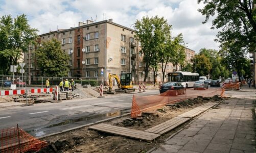 Prace drogowe w rejonie ulic Hipotecznej i Srebrnej. Informacje o zmianach w ruchu