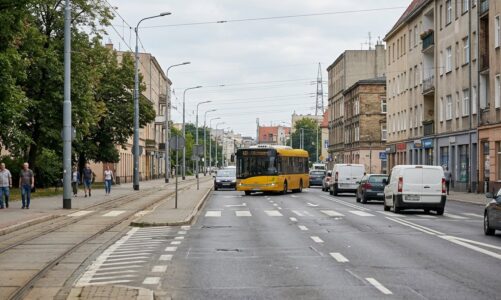 Utrudnienia na ul. Żernickiej po kolizji. Wprowadzono ruch wahadłowy