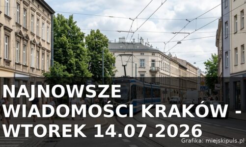 Najnowsze wiadomości Kraków – Wtorek 14.07.2026