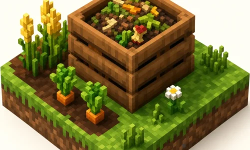 Kompostownik w Minecraft — jak zrobić i jak działa (tabela szans)