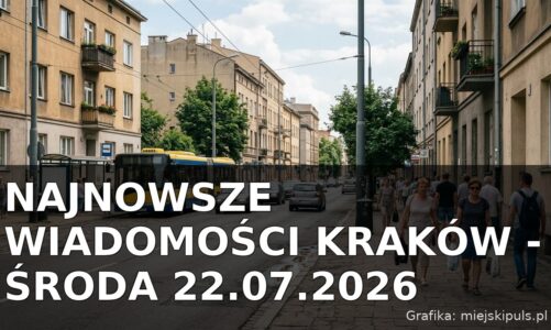 Najnowsze wiadomości Kraków – Środa 22.07.2026
