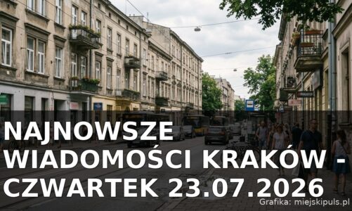 Najnowsze wiadomości Kraków – Czwartek 23.07.2026