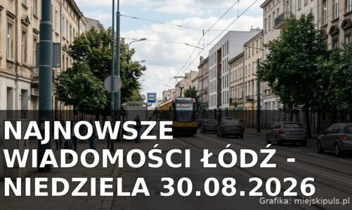 Najnowsze wiadomości Łódź – Niedziela 30.08.2026