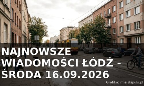 Najnowsze wiadomości Łódź – Środa 16.09.2026