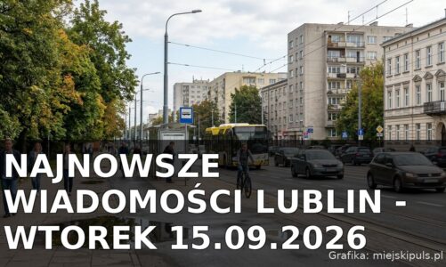 Najnowsze wiadomości Lublin – Wtorek 15.09.2026