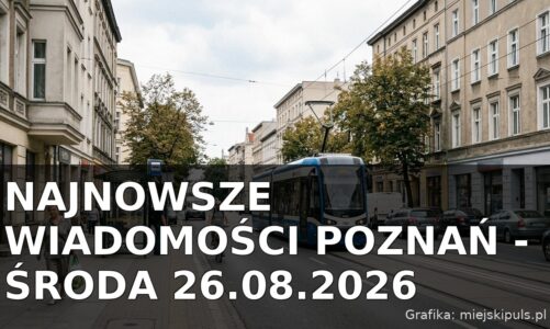 Najnowsze wiadomości Poznań – Środa 26.08.2026