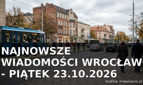 Najnowsze wiadomości Wrocław – Piątek 23.10.2026
